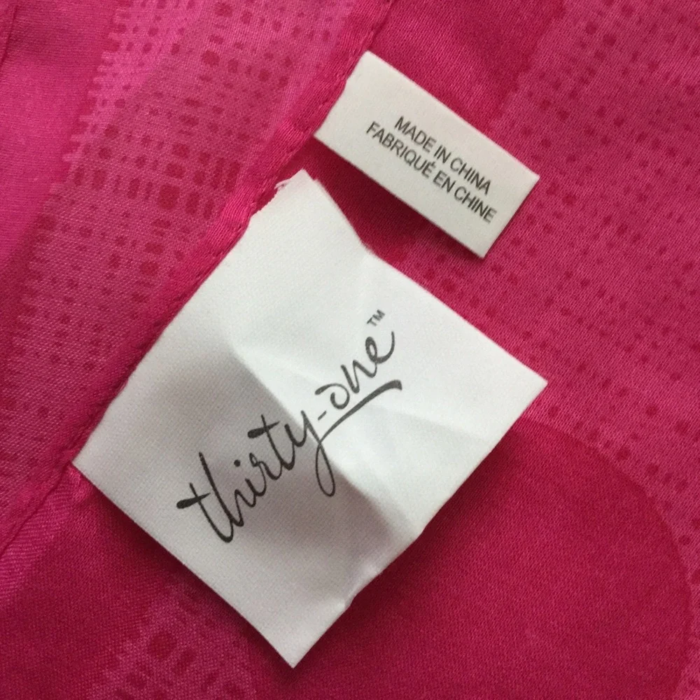 Thirty-one Pink Punch Bowl Scarf Foulard NIB